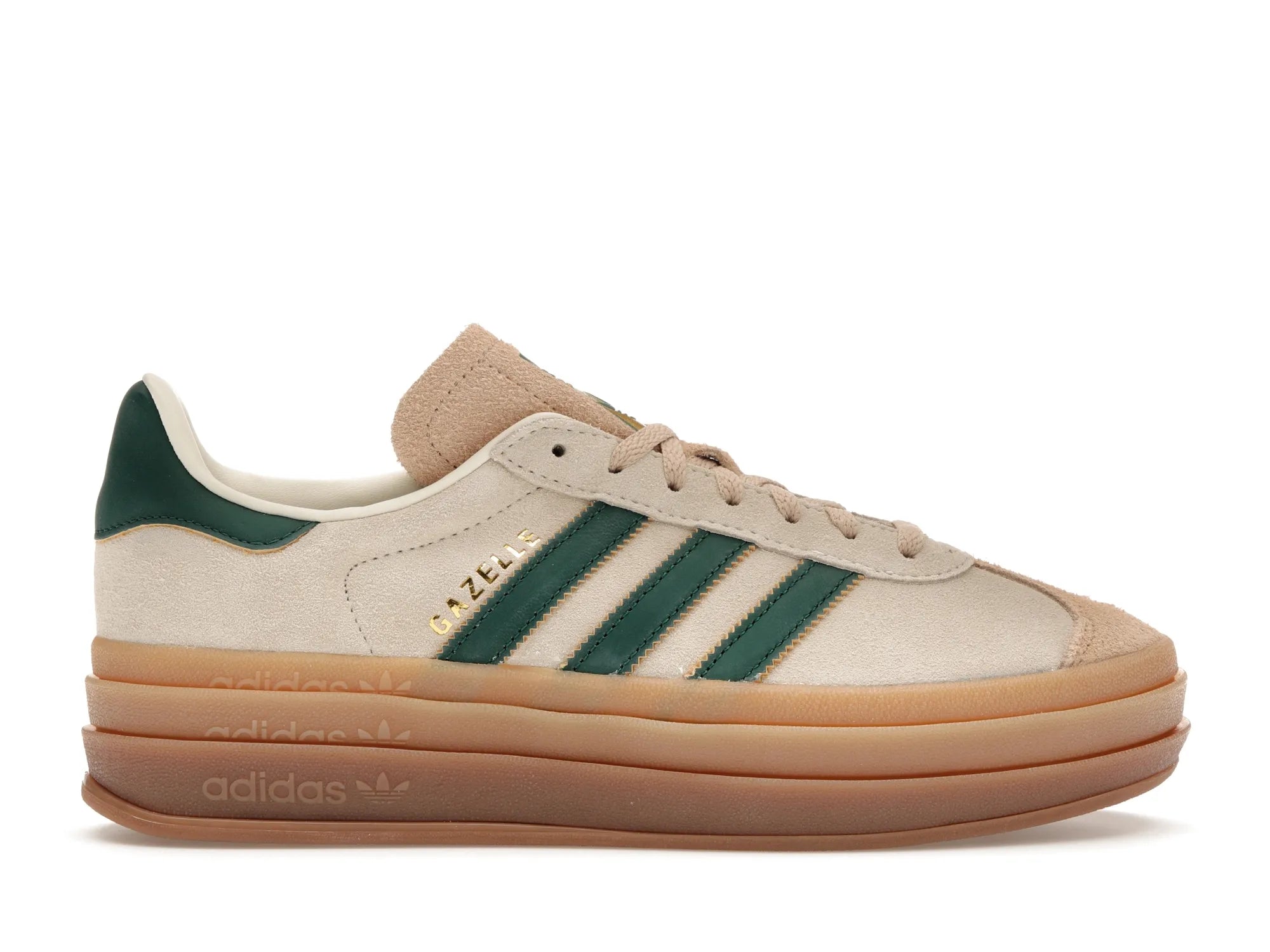 adidas Gazelle Bold Magic Beige Collegiate Green (W) - solemarket.cz
