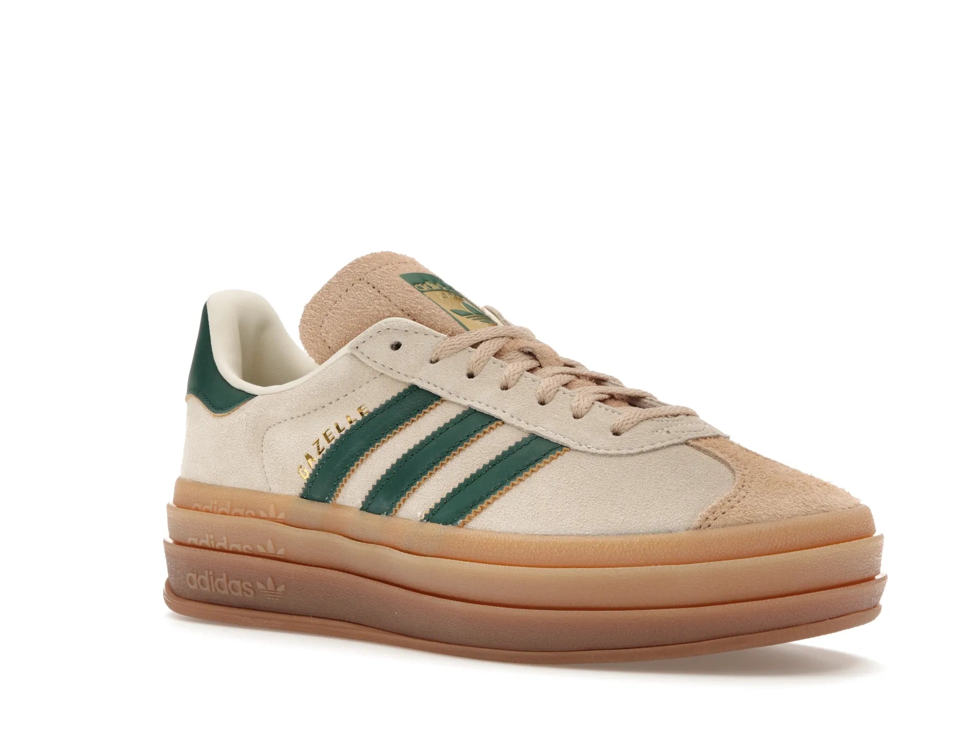adidas Gazelle Bold Magic Beige Collegiate Green (W) - solemarket.cz