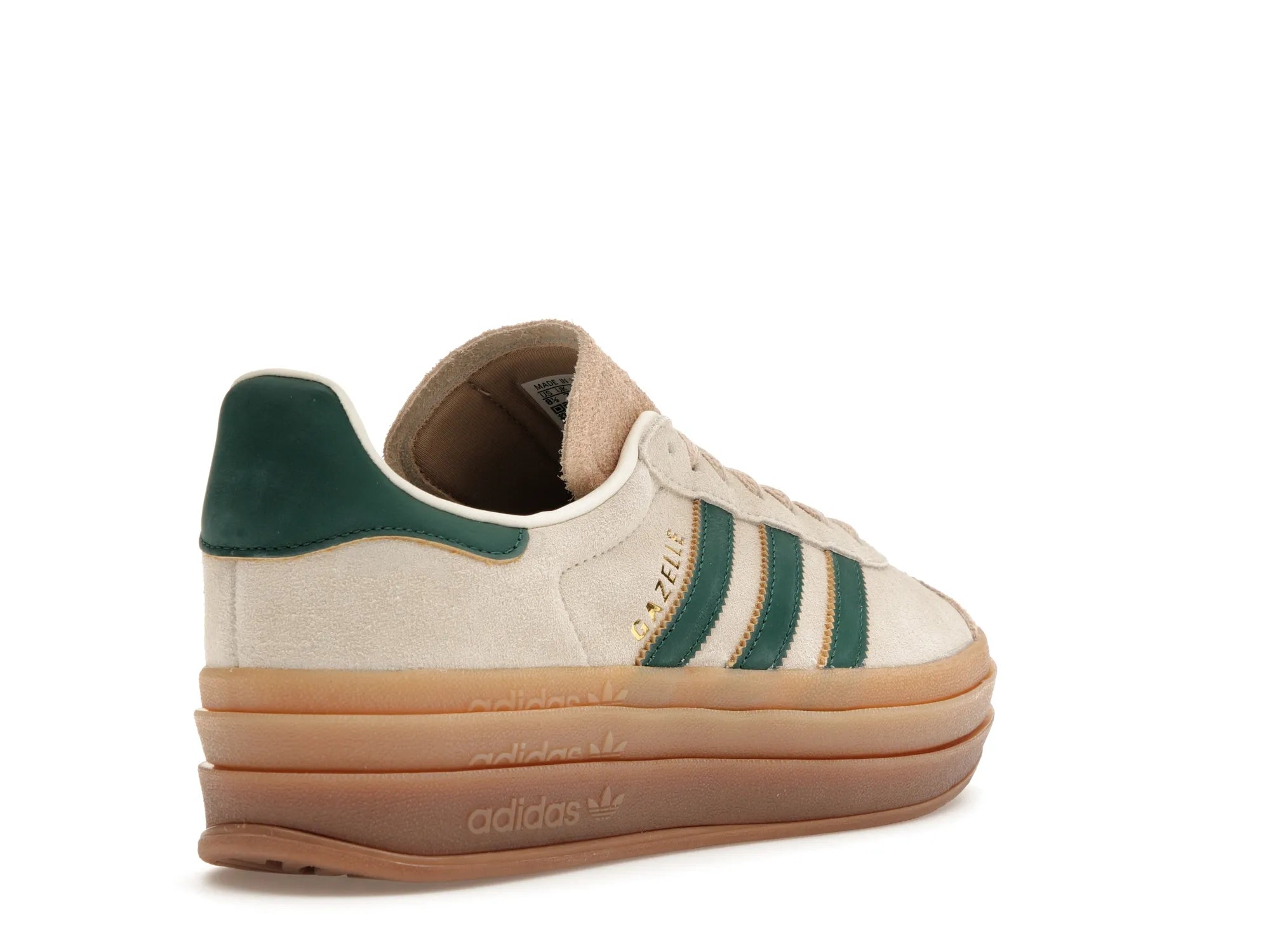 adidas Gazelle Bold Magic Beige Collegiate Green (W) - solemarket.cz