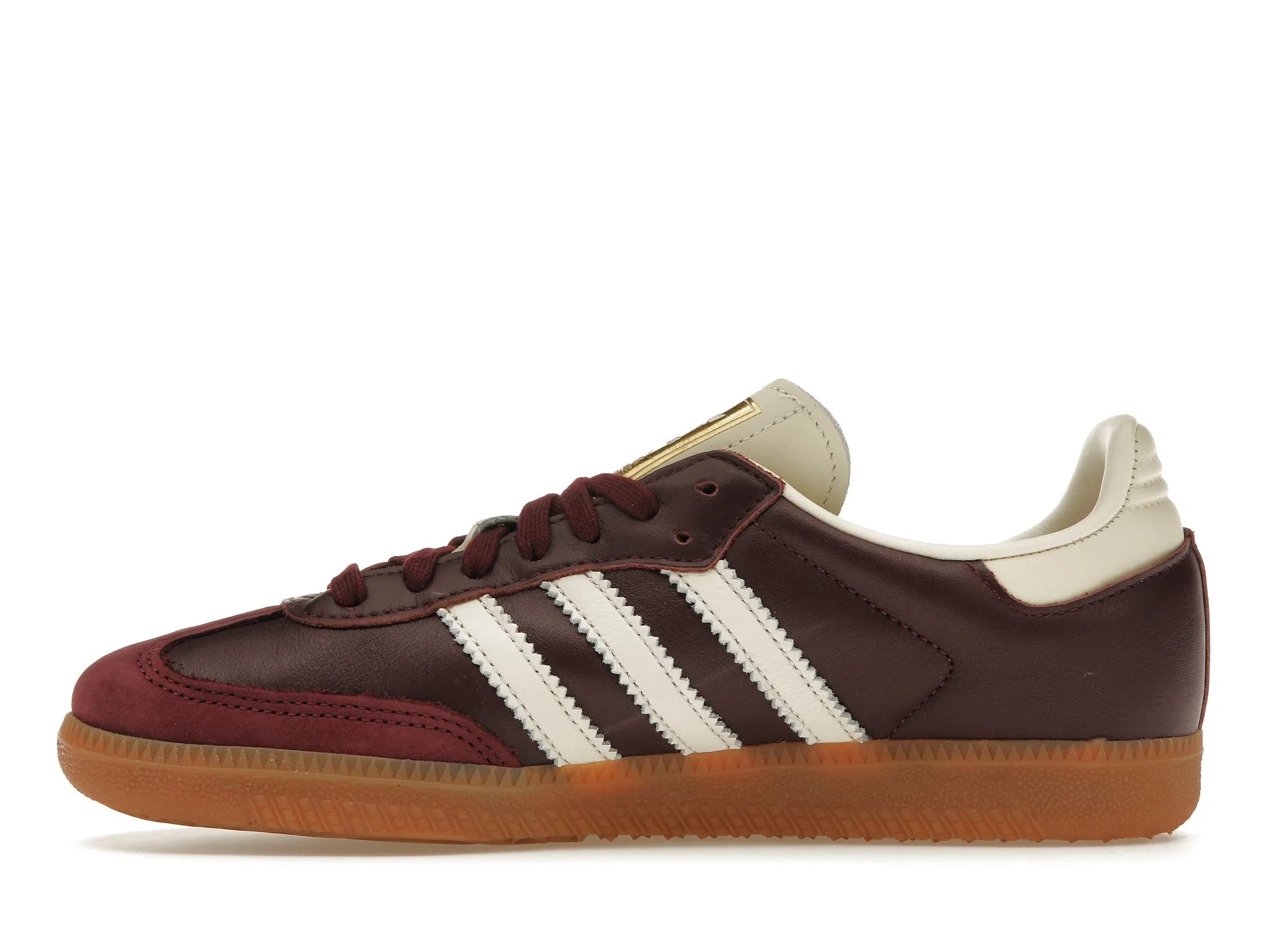 adidas Samba OG Maroon Gold Metallic - solemarket
