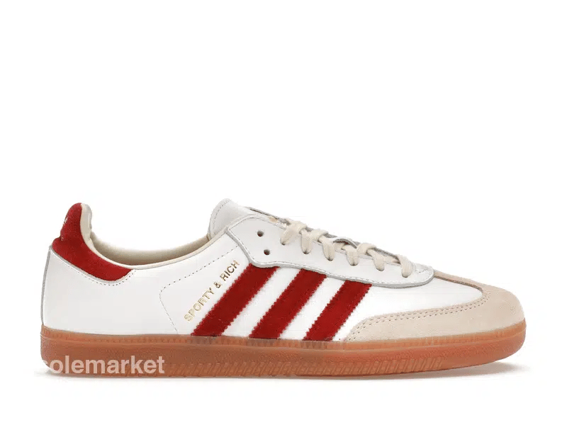 adidas Samba Sporty & Rich White Collegiate Burgundy - solemarket.cz